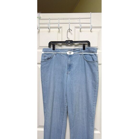 DBHc) Gloria Vanderbilt Jeans Women Size‎ 16 Blue 36x28 High Rise Straight Denim - Picture 2 of 9